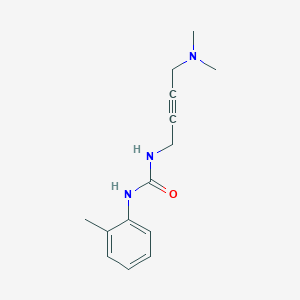 molecular formula C14H19N3O B2443207 1-(4-(二甲氨基)丁-2-炔-1-基)-3-(邻甲苯基)脲 CAS No. 1396684-24-4