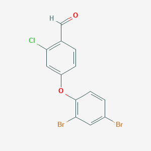 2-Chloro-4-(2,4-dibromophenoxy)benzaldehyde