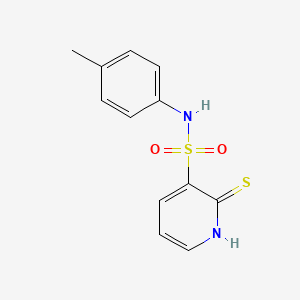 N-(4-methylphenyl)-2-thioxo-1,2-dihydropyridine-3-sulfonamide