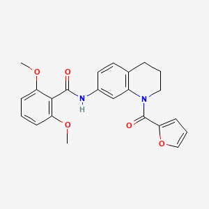N-[1-(furan-2-carbonyl)-3,4-dihydro-2H-quinolin-7-yl]-2,6-dimethoxybenzamide