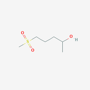 molecular formula C6H14O3S B2443245 5-甲磺酰基戊烷-2-醇 CAS No. 1248945-45-0