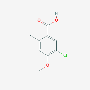 molecular formula C9H9ClO3 B2443246 5-氯-4-甲氧基-2-甲基苯甲酸 CAS No. 109803-47-6