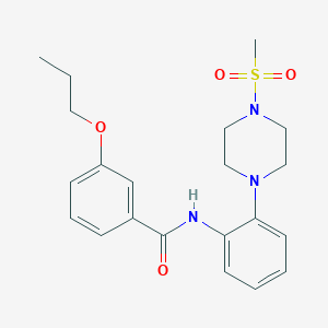 N-{2-[4-(methylsulfonyl)piperazin-1-yl]phenyl}-3-propoxybenzamide