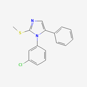 1-(3-chlorophenyl)-2-(methylthio)-5-phenyl-1H-imidazole