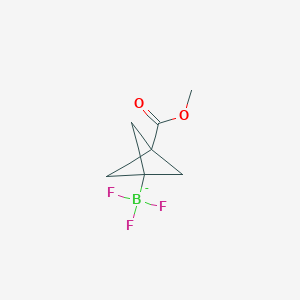 molecular formula C7H9BF3O2 B2443273 Trifluoro(3-(methoxycarbonyl)bicyclo[1.1.1]pentan-1-yl)borate CAS No. 2410559-73-6