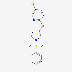 5-Chloro-2-((1-(pyridin-3-ylsulfonyl)pyrrolidin-3-yl)oxy)pyrimidine