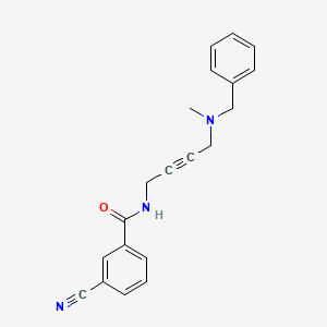 molecular formula C20H19N3O B2443292 N-(4-(benzyl(methyl)amino)but-2-yn-1-yl)-3-cyanobenzamide CAS No. 1396867-16-5