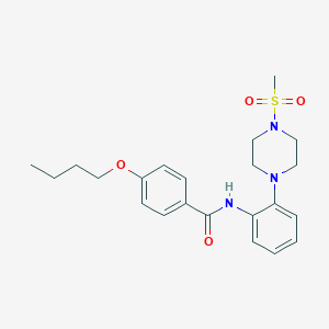 4-butoxy-N-{2-[4-(methylsulfonyl)piperazin-1-yl]phenyl}benzamide