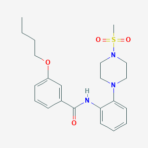 3-butoxy-N-{2-[4-(methylsulfonyl)piperazin-1-yl]phenyl}benzamide