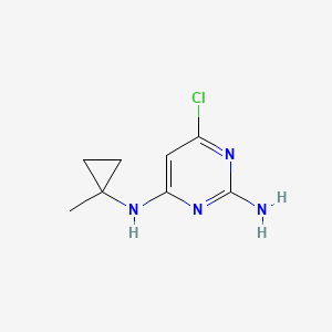 6-chloro-4-N-(1-methylcyclopropyl)pyrimidine-2,4-diamine