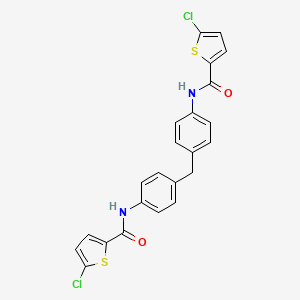 5-chloro-N-[4-[[4-[(5-chlorothiophene-2-carbonyl)amino]phenyl]methyl]phenyl]thiophene-2-carboxamide