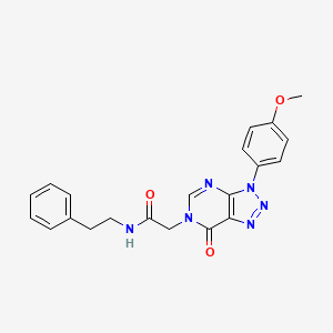 2-(3-(4-methoxyphenyl)-7-oxo-3H-[1,2,3]triazolo[4,5-d]pyrimidin-6(7H)-yl)-N-phenethylacetamide