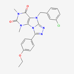 9-(3-chlorobenzyl)-3-(4-ethoxyphenyl)-5,7-dimethyl-5H-[1,2,4]triazolo[4,3-e]purine-6,8(7H,9H)-dione