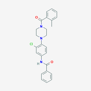 N-{3-Chloro-4-[4-(2-methylbenzoyl)piperazin-1-YL]phenyl}benzamide