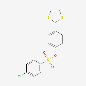 4-(1,3-Dithiolan-2-yl)phenyl 4-chlorobenzenesulfonate