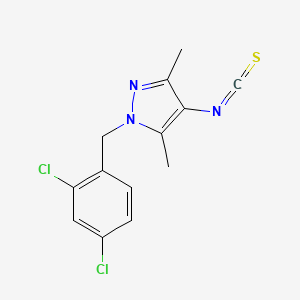 molecular formula C13H11Cl2N3S B2443368 1-(2,4-二氯苄基)-4-异硫氰酸酯-3,5-二甲基-1H-吡唑 CAS No. 1004193-43-4