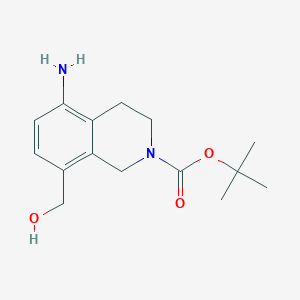 Tert-butyl 5-amino-8-(hydroxymethyl)-1,2,3,4-tetrahydroisoquinoline-2-carboxylate