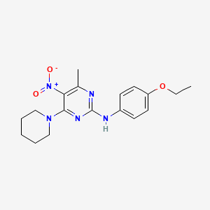 N-(4-ethoxyphenyl)-4-methyl-5-nitro-6-(piperidin-1-yl)pyrimidin-2-amine