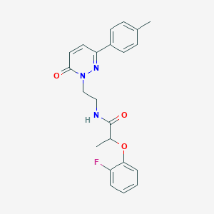 2-(2-fluorophenoxy)-N-(2-(6-oxo-3-(p-tolyl)pyridazin-1(6H)-yl)ethyl)propanamide