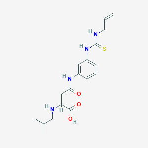 4-((3-(3-Allylthioureido)phenyl)amino)-2-(isobutylamino)-4-oxobutanoic acid