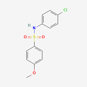 molecular formula C13H12ClNO3S B2443389 N-(4-Chlorophenyl)-4-methoxybenzenesulfonamide CAS No. 97026-74-9