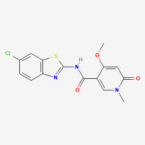 N-(6-chlorobenzo[d]thiazol-2-yl)-4-methoxy-1-methyl-6-oxo-1,6-dihydropyridine-3-carboxamide
