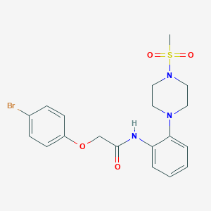 2-(4-bromophenoxy)-N-{2-[4-(methylsulfonyl)piperazin-1-yl]phenyl}acetamide