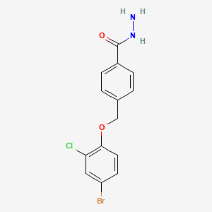 4-[(4-Bromo-2-chlorophenoxy)methyl]benzohydrazide