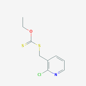 molecular formula C9H10ClNOS2 B2443448 S-((2-氯吡啶-3-基)甲基) O-乙基碳二硫代酸酯 CAS No. 1092445-02-7