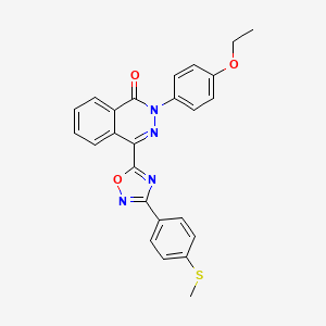 2-(4-ethoxyphenyl)-4-(3-(4-(methylthio)phenyl)-1,2,4-oxadiazol-5-yl)phthalazin-1(2H)-one