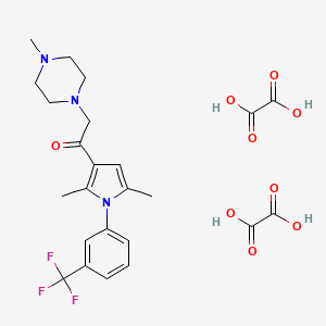 1-(2,5-dimethyl-1-(3-(trifluoromethyl)phenyl)-1H-pyrrol-3-yl)-2-(4-methylpiperazin-1-yl)ethanone dioxalate