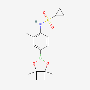 N-[2-methyl-4-(tetramethyl-1,3,2-dioxaborolan-2-yl)phenyl]cyclopropanesulfonamide