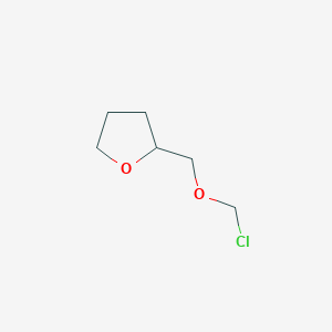 molecular formula C6H11ClO2 B2443468 2-[(氯甲氧基)甲基]恶唑烷 CAS No. 110627-17-3