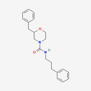 2-benzyl-N-(3-phenylpropyl)morpholine-4-carboxamide