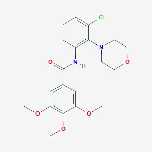 molecular formula C20H23ClN2O5 B244347 N-(3-chloro-2-morpholin-4-ylphenyl)-3,4,5-trimethoxybenzamide 