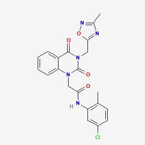 N-(5-chloro-2-methylphenyl)-2-(3-((3-methyl-1,2,4-oxadiazol-5-yl)methyl)-2,4-dioxo-3,4-dihydroquinazolin-1(2H)-yl)acetamide