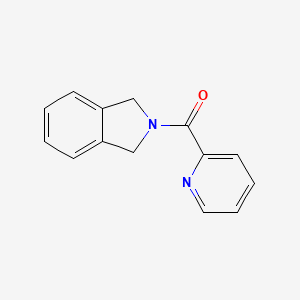 molecular formula C14H12N2O B2443482 异吲哚啉-2-基（吡啶-2-基）甲酮 CAS No. 1787582-31-3