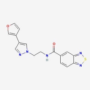 N-(2-(4-(furan-3-yl)-1H-pyrazol-1-yl)ethyl)benzo[c][1,2,5]thiadiazole-5-carboxamide