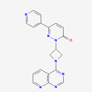 6-Pyridin-4-yl-2-(1-pyrido[2,3-d]pyrimidin-4-ylazetidin-3-yl)pyridazin-3-one