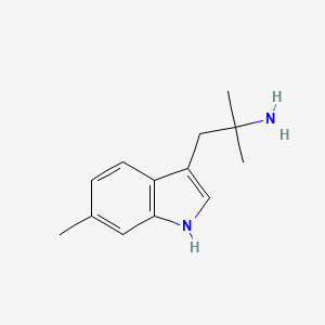 molecular formula C13H18N2 B2443525 1,1-dimethyl-2-(6-methyl-1H-indol-3-yl)-ethylamine CAS No. 10066-82-7