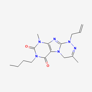 1-allyl-7-butyl-3,9-dimethyl-1,4-dihydro[1,2,4]triazino[3,4-f]purine-6,8(7H,9H)-dione