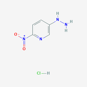 molecular formula C5H7ClN4O2 B2443544 5-Hydrazinyl-2-nitropyridine hydrochloride CAS No. 1481686-25-2