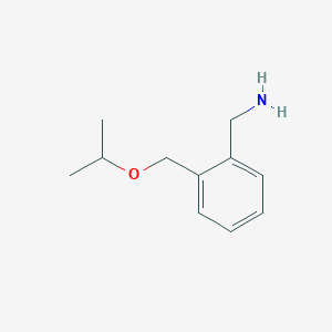 molecular formula C11H17NO B2443546 {2-[(丙-2-氧基)甲基]苯基}甲胺 CAS No. 28837-93-6