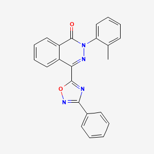 2-(2-methylphenyl)-4-(3-phenyl-1,2,4-oxadiazol-5-yl)phthalazin-1(2H)-one