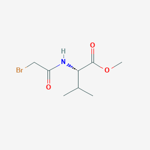 molecular formula C8H14BrNO3 B2443558 （2S）-2-(2-溴乙酰氨基)-3-甲基丁酸甲酯 CAS No. 169701-39-7