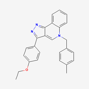 molecular formula C26H23N3O B2443567 3-(4-ethoxyphenyl)-5-(4-methylbenzyl)-5H-pyrazolo[4,3-c]quinoline CAS No. 866347-44-6
