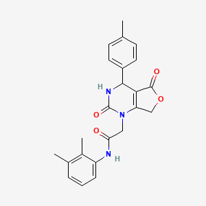 molecular formula C23H23N3O4 B2443571 N-(2,3-dimethylphenyl)-2-(2,5-dioxo-4-(p-tolyl)-3,4-dihydrofuro[3,4-d]pyrimidin-1(2H,5H,7H)-yl)acetamide CAS No. 1251678-47-3