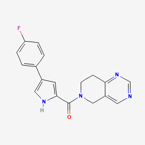 (7,8-dihydropyrido[4,3-d]pyrimidin-6(5H)-yl)(4-(4-fluorophenyl)-1H-pyrrol-2-yl)methanone