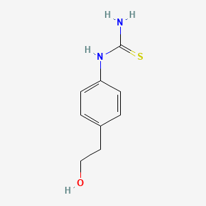 molecular formula C9H12N2OS B2443586 [4-(2-羟乙基)苯基]硫脲 CAS No. 860620-92-4