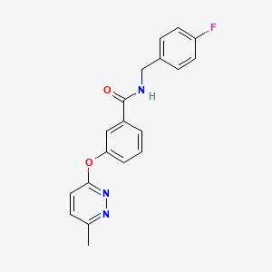 N-(4-fluorobenzyl)-3-((6-methylpyridazin-3-yl)oxy)benzamide